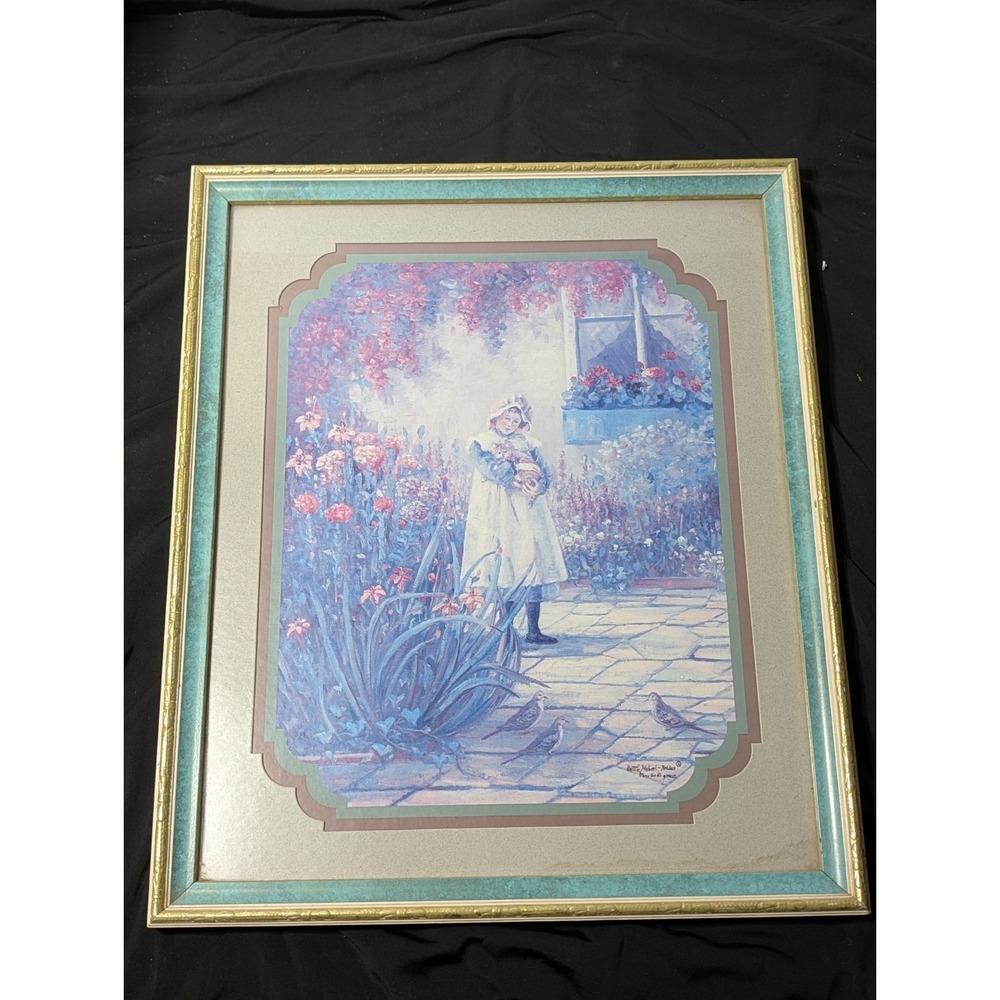 VTG Bettie Hebert-Felder Thru God's Grace Story Time Numbered Lithograph Print